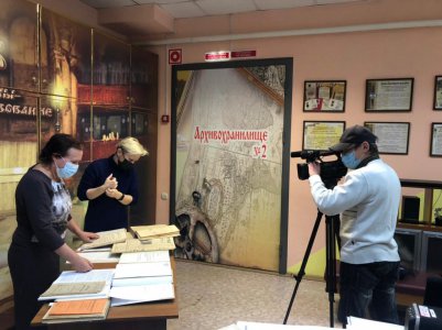 Государственный архив в г. Ирбите посетила съемочная группа телеканала 